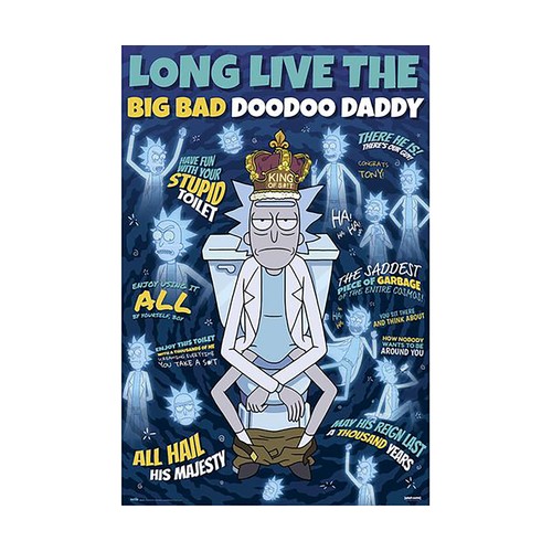 Póster Rick and Morty Doodoo Daddy 61x91,5cm, GRUPO ERIK.