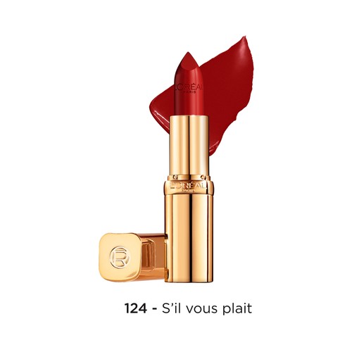 L´ORÉAL PARIS Color riche tono 124 s´il vous plait  Barra de labios hidratante con acabado satinado.