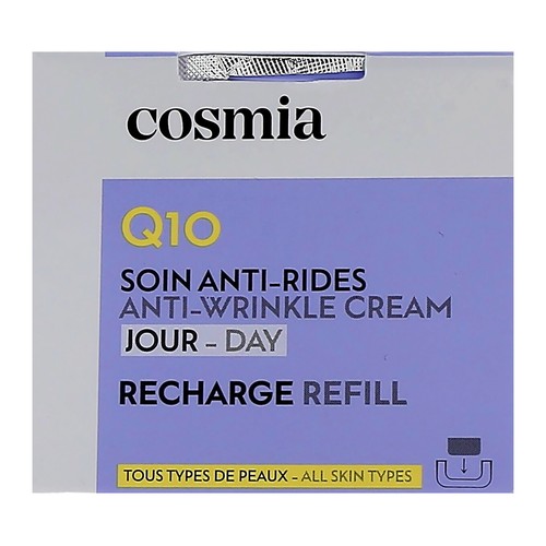 COSMIA Q10 Recarga de crema de día antiarrguas con Q10 para todo tipo de pieles 50 ml.