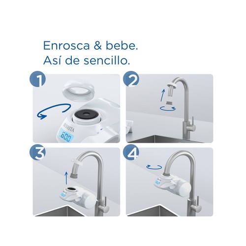 Sistema de filtración de agua para grifo, incluye 1 cartucho para 600 litros, On tap BRITA.