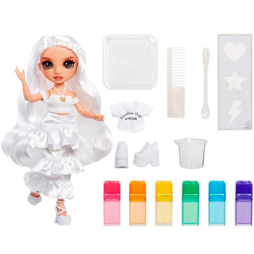 Muñeca Rainbow High Watercolor & Create Fashion, ojos marrones.