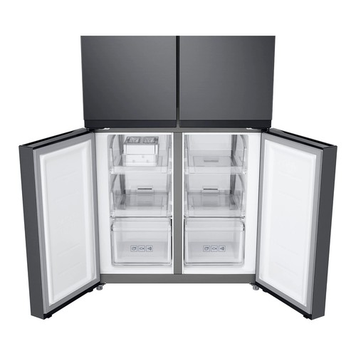 Frigorífico americano 4 puertas 179,3cm SAMSUNG RF48A400E Inox, NO FROST, clasificación energética: E, H: 179,3cm, A: 83,3cm, F: 74cm, capacidad total: 488L.