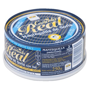 Imagen de CAÑADA REAL Lata de mantequilla de Soria con sal CAÑADA REAL 250 g.