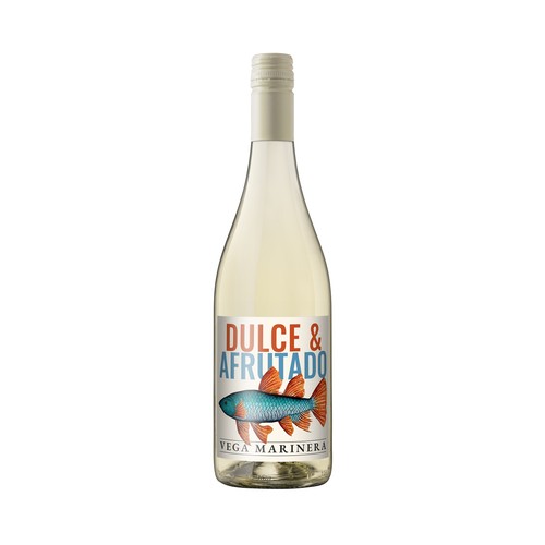 VEGA MARINERA Vino blanco dulce y afrutado botella 75 cl.