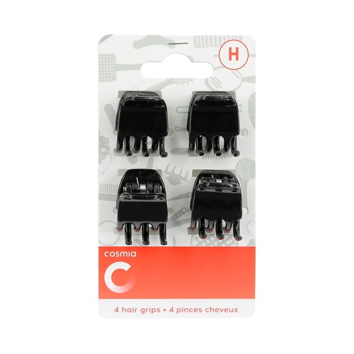 COSMIA Pinzas cuadradas para cabello COSMIA 4 uds.