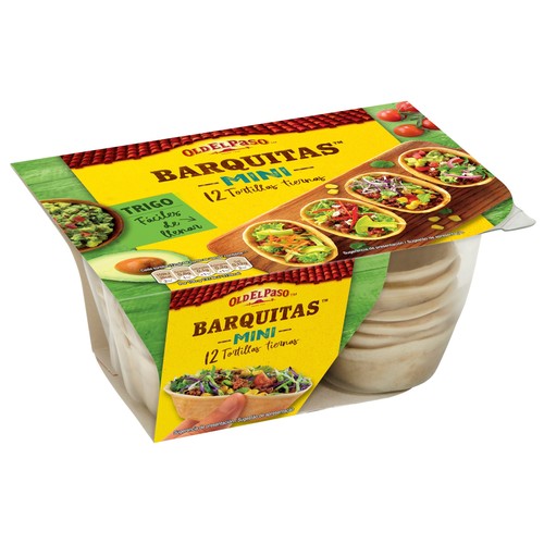 OLD EL PASO MIni barquitas mexicanas de trigo 145 g.