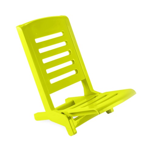 Silla de playa de polipropileno de color verde lima, PLASTICOS JOLUCE.