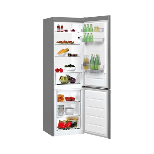 Frigorífico combi INDESIT LI8 SN2E X CÍCLICO, clasificación energética: E, H: 188,9cm, A: 59,5cm, F: 66,5cm, capacidad total: 328L.