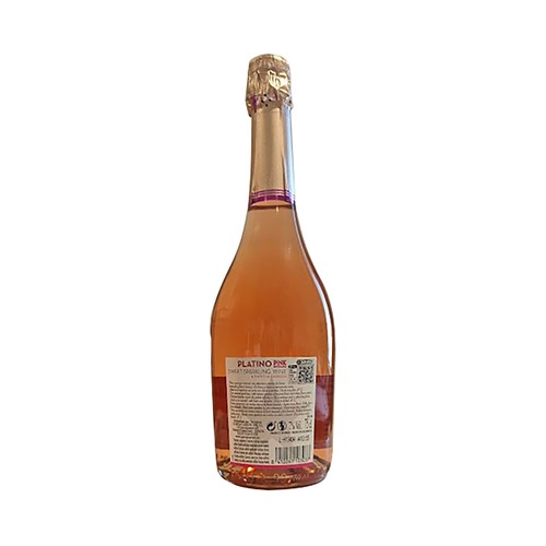 PLATINO Vino Moscato espumoso rosado botella 75 cl.