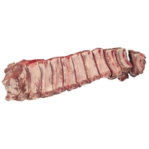 Tiras de costilla de cerdo blanco.