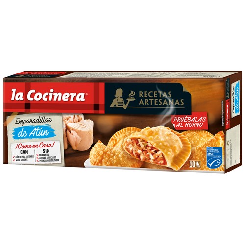 LA COCINERA Empanadillas de masa crujiente rellenas de atún 10 uds.
