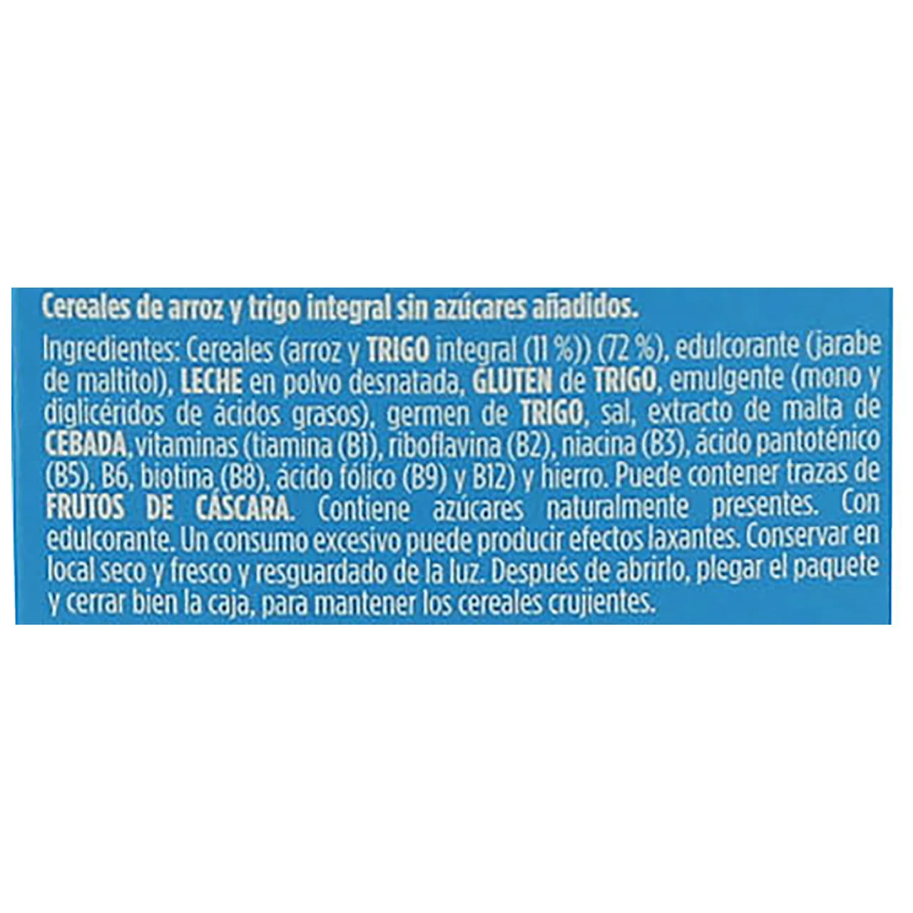 Cereales de lino con copos de arroz y trigo Zero 0% azúcares añadidos 300 g.