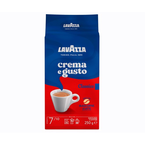 Café molido Italiano CREMA e Gusto de LAVAZZA 250 g.