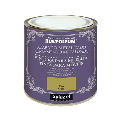 Pintura Para Muebles Chalky Metalizada Oro 125 Ml. XYLAZEL.