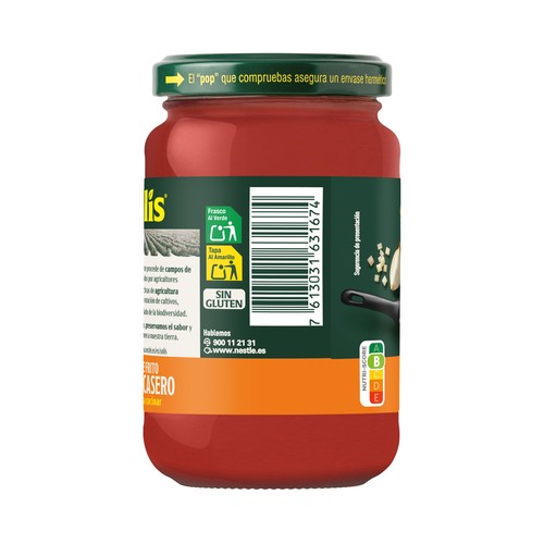 SOLÍS Tomate frito estilo casero, sabor 100 natural frasco 350 g.