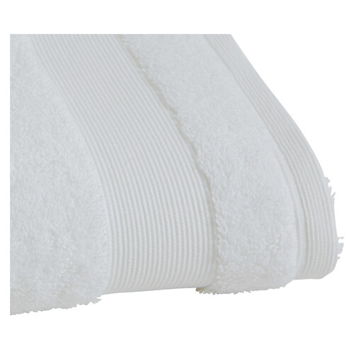 Toalla lisa de lavabo color blanco, 650g/m², ACTUEL.