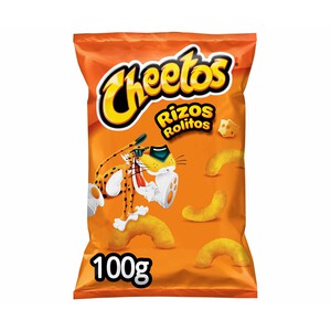 Imagen de CHEETOS Rizos Snack de gusanos de maíz con sabor a queso de Matutano 100 g.