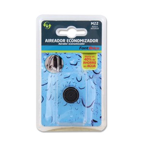 Imagen de Aireador, economizador de agua para griferia doméstica con rosca interior M22 FONTBRICO.