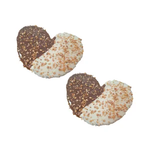 Palmera cobertura duo con crocanti 2 uds, 240 g.