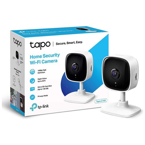 Cámara Wi-Fi vigilancia inteligente de interior TP-LINK Tapo TC60, detección movimiento, video 1080p, vision nocturna.