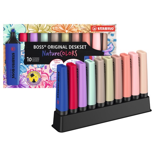 Set 10 subrayadores Stabilo Boss Naturecolors Wildflowers.. STABILO