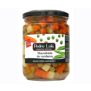 PEDRO LUIS Selección gourmet Macedonia de verdura procedentes de agricultura ecológica bote 250 g.