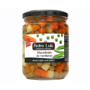 PEDRO LUIS Selección gourmet Macedonia de verdura procedentes de agricultura ecológica bote 250 g.