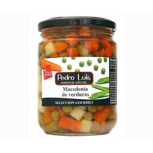 PEDRO LUIS Selección gourmet Macedonia de verdura procedentes de agricultura ecológica bote 250 g.