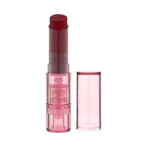 CATRICE Care in colours tono 050 Wild rebel Bálsamo labial hidratante y acabado brillante frambuesa oscuro.