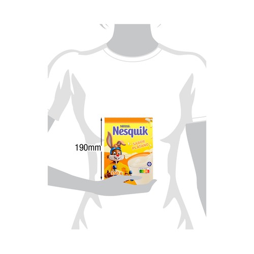 NESQUIK Bebida en polvo con sabor a platano 350 g