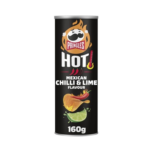 PRINGLES Flame Patatas sabor chilli y lima 160g.