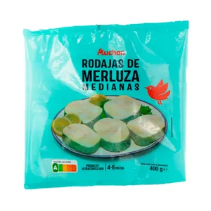 AUCHAN Merluza en rodajas medianas 400 g. Producto Alcampo