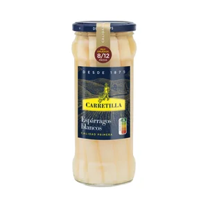 CARRETILLA Espárragos blancos extra (calibre muy grueso) 8/12 piezas 325 g.