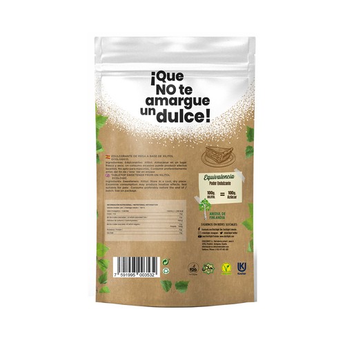 Edulcorante Xilitol bajo en calorías 100% natural DULCILIGHT 300 gr.