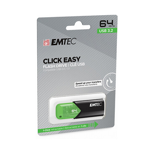 Memoria 64GB EMTEC Easy Click, usb 3.0.