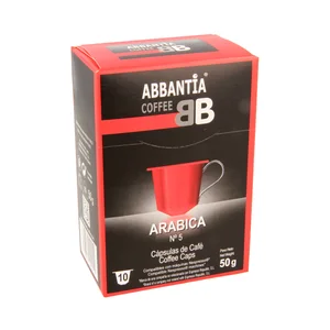 ABBANTIA Café en cápsulas intenso Arábica nº5, 10 uds.
