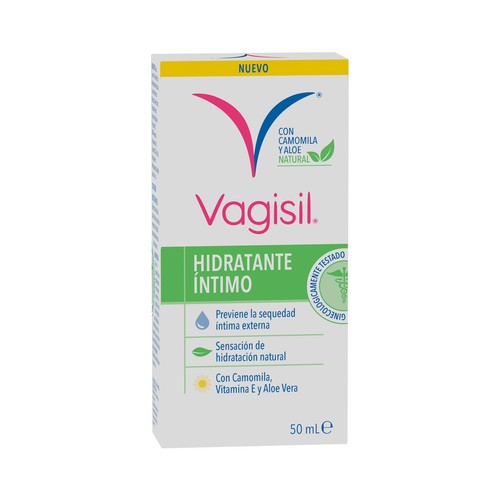 VAGISIL Gel hidratante íntimo con camomila, vitamina E y aloe vera VAGISIL 50 ml.