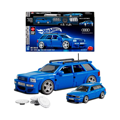Conjunto de construcción serie Speed Audi Cadilac, Coleccionable adulto, 236 pcs +10 Años, Hot Wheels MATTEL