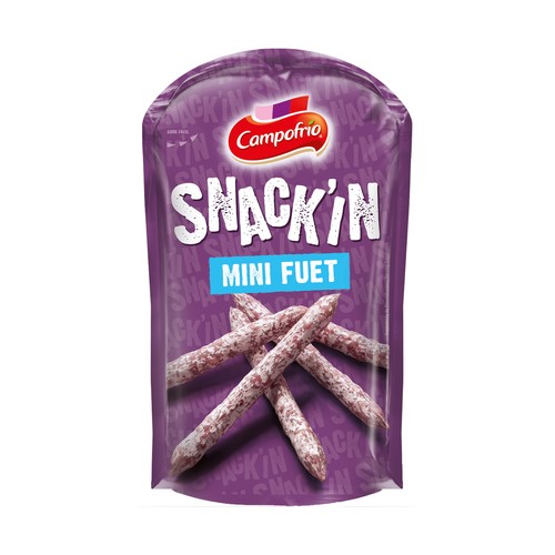 Imagen de Mini fuet, ideal para tomar como snack CAMPOFRÍO Snack´in 50 g.