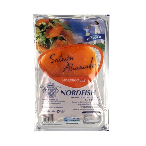 Salmón ahumado NORDFISH 100 g.