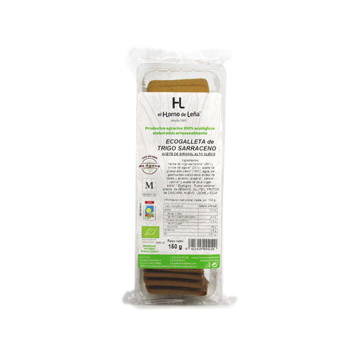 Galletas de trigo ecológicas EL HORNO DE LEÑA 150 g.