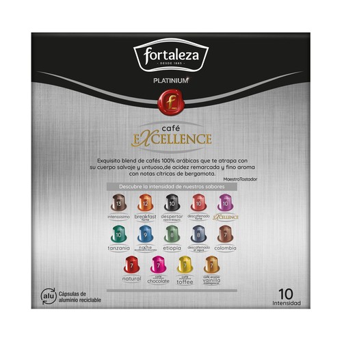 FORTALEZA PLATINIUM Café en cápsulas I10, 20 uds.