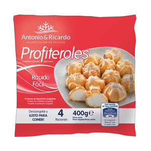 Imagen de ANTONIO Y RICARDO Profiteroles de nata 400 g.