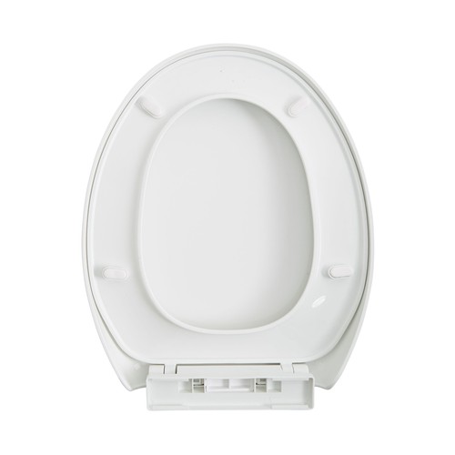 Tapa WC con bisagras de plástico de caída suave, color blanco, ACTUEL.