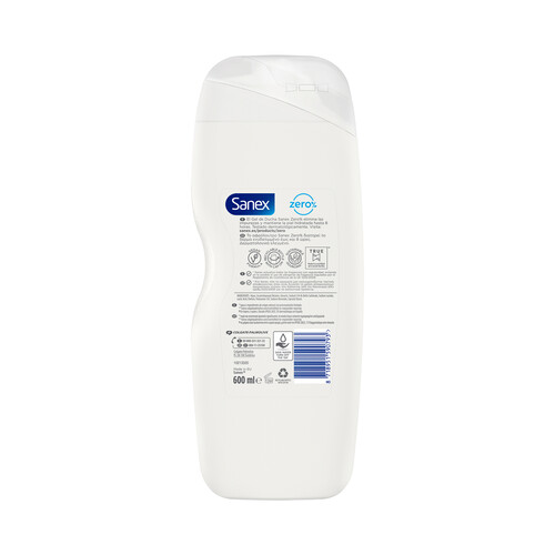 Gel para baño o ducha para todo tipo de pieles SANEX Zero% Antipolución 600 ml.