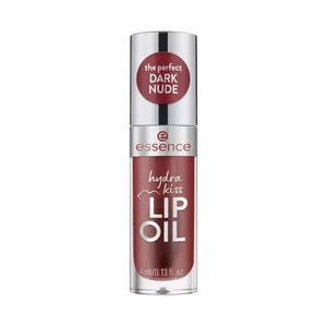 ESSENCE Hydra kiss tono 08 Mocha glow (nude osucro) Aceite labial de cuidado.