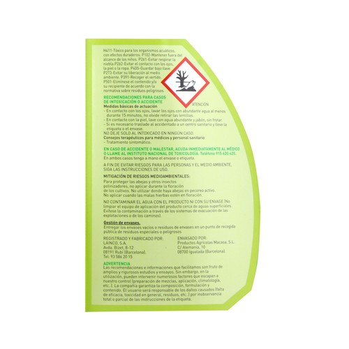 Spray de 750 mililitros de insecticida específicio para geranios MASSÓ GARDEN.