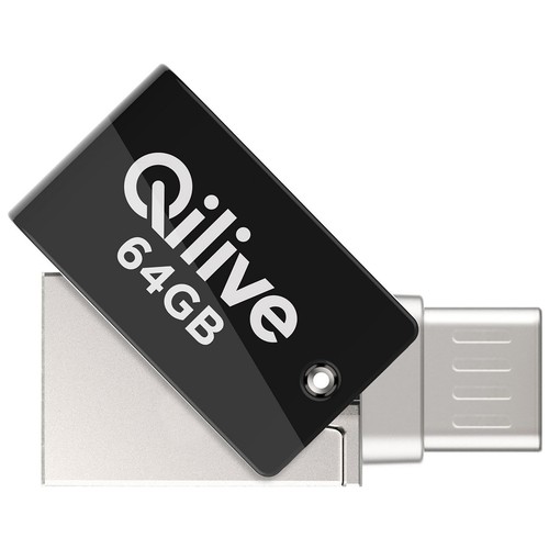 Memoria usb 64GB QILIVE, conexión 2.0.