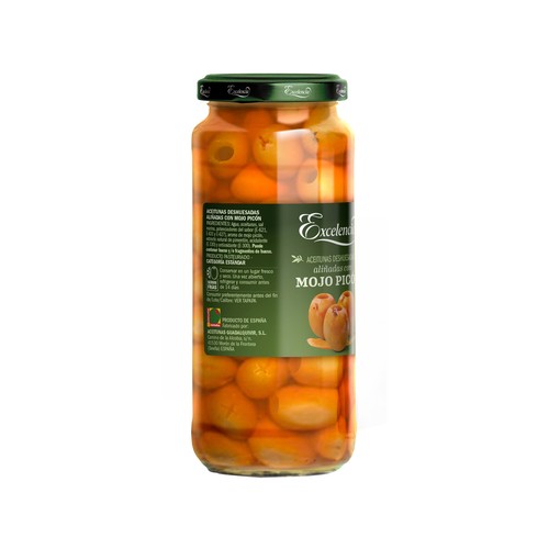 EXCELENCIA aceitunas deshuesadas aliñadas mojo picón 150g