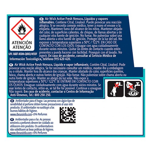 AIR WICK Ambientador aparato y recambio  nenuco 228 ml.